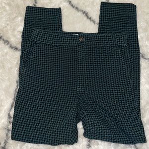 green and black ultra high rise hollister pants!!